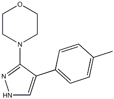 Morpholine, 4-[4-(4-methylphenyl)-1H-pyrazol-3-yl]- Structure