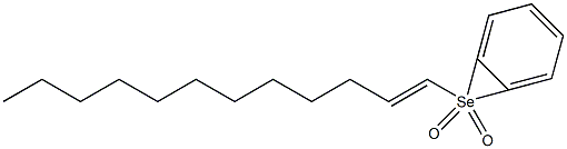 Benzene, (1-dodecenylselenonyl)- Structure