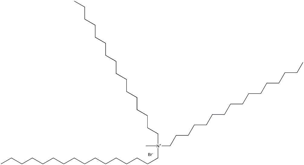 1-Hexadecanaminium, N,N-dihexadecyl-N-methyl-, bromide Structure