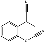 Cyanic acid, 2-(1-cyanoethyl)phenyl ester 구조식 이미지