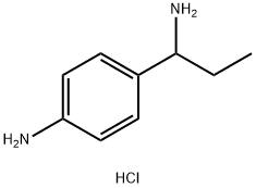 4-(1-AMINOPROPYL)ANILINE HYDROCHLORIDE Structure