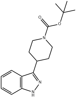 tert-Butyl 4-(1H-indazol-3-yl)piperidine-1-carboxylate Structure