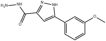5-(3-methoxyphenyl)-1H-pyrazole-3-carbohydrazide 구조식 이미지