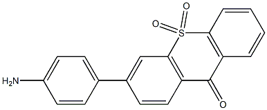 9H-Thioxanthen-9-one, 3-(4-aminophenyl)-, 10,10-dioxide Structure