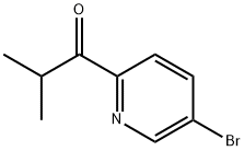 1-(5-BROMOPYRIDIN-2-YL)-2-METHYLPROPAN-1-ONE 구조식 이미지