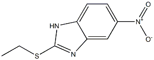 1H-Benzimidazole, 2-(ethylthio)-5-nitro- 구조식 이미지