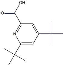 2-Pyridinecarboxylic acid, 4,6-bis(1,1-dimethylethyl)- Structure