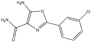 5-amino-2-(3-chlorophenyl)-1,3-oxazole-4-carboxamide Structure