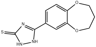 5-(3,4-Dihydro-2H-benzo[b][1,4]dioxepin-7-yl)-2H-[1,2,4]triazole-3-thiol 구조식 이미지