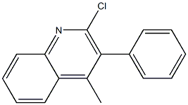 Quinoline, 2-chloro-4-methyl-3-phenyl- Structure