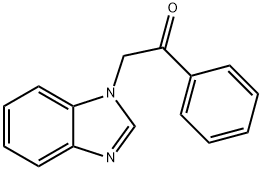 2-(1H-benzo[d]imidazol-1-yl)-1-phenylethan-1-one 구조식 이미지