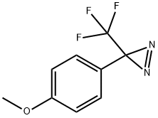 3-(4-methoxyphenyl)-3-(trifluoromethyl)-3H-diazirine 구조식 이미지