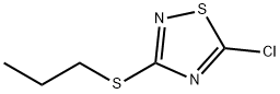 5-chloro-3-(propylsulfanyl)-1,2,4-thiadiazole 구조식 이미지