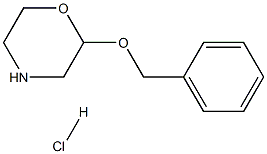 Morpholine, 2-(phenylmethoxy)-, hydrochloride Structure