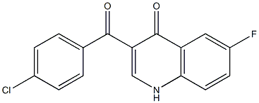 3-(4-chlorobenzoyl)-6-fluoro-1H-quinolin-4-one Structure