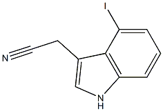 1H-Indole-3-acetonitrile, 4-iodo- Structure