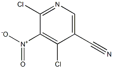 4,6-Dichloro-5-nitronicotinonitrile 구조식 이미지