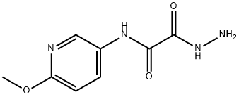 2-hydrazino-N-(6-methoxypyridin-3-yl)-2-oxoacetamide 구조식 이미지