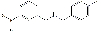 1-(4-methylphenyl)-N-[(3-nitrophenyl)methyl]methanamine Structure