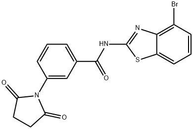 N-(4-bromo-1,3-benzothiazol-2-yl)-3-(2,5-dioxopyrrolidin-1-yl)benzamide Structure