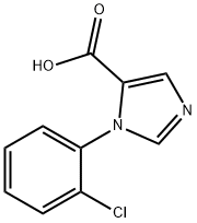 1-(2-Chlorophenyl)-1H-imidazole-5-carboxylic acid 구조식 이미지