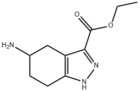 1H-Indazole-3-carboxylic acid, 5-amino-4,5,6,7-tetrahydro-, ethyl ester Structure