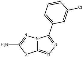 3-(3-chlorophenyl)-[1,2,4]triazolo[3,4-b][1,3,4]thiadiazol-6-amine Structure