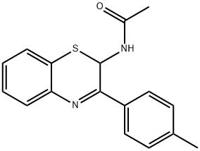 N-[3-(4-methylphenyl)-2H-1,4-benzothiazin-2-yl]acetamide 구조식 이미지