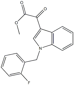 [1-(2-Fluoro-benzyl)-1H-indol-3-yl]-oxo-acetic acid methyl ester Structure