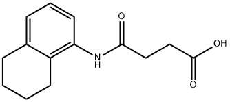 4-oxo-4-(5,6,7,8-tetrahydro-1-naphthalenylamino)butanoic acid 구조식 이미지