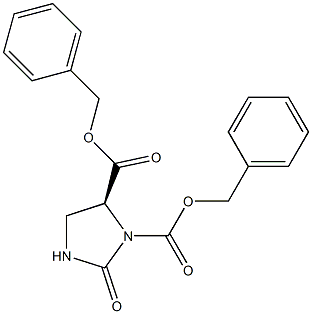 1,5-Imidazolidinedicarboxylic acid, 2-oxo-, bis(phenylmethyl) ester, (S)- Structure