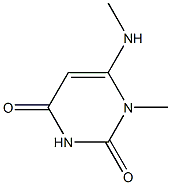 2,4(1H,3H)-Pyrimidinedione, 1-methyl-6-(methylamino)- Structure