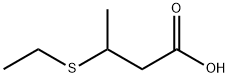 Butanoic acid,3-(ethylthio)- Structure