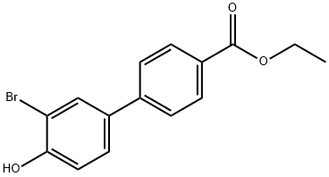 ethyl 3-bromo-4-hydroxy-[1,1-biphenyl]-4-carboxylate Structure