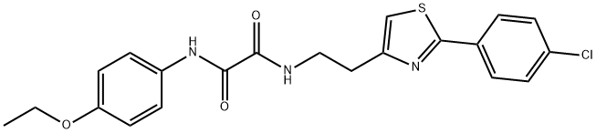 N-[2-[2-(4-chlorophenyl)-1,3-thiazol-4-yl]ethyl]-N'-(4-ethoxyphenyl)oxamide Structure