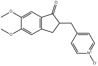 4-((5,6-dimethoxy-1-oxo-2,3-dihydro-1H-inden-2-yl)methyl)pyridine 1-oxide 구조식 이미지
