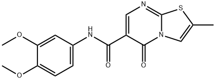 N-(3,4-dimethoxyphenyl)-2-methyl-5-oxo-[1,3]thiazolo[3,2-a]pyrimidine-6-carboxamide Structure