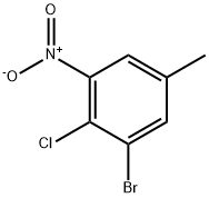 3-Bromo-4-chloro-5-nitrotoluene 구조식 이미지
