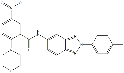 N-[2-(4-methylphenyl)benzotriazol-5-yl]-2-morpholin-4-yl-5-nitrobenzamide Structure