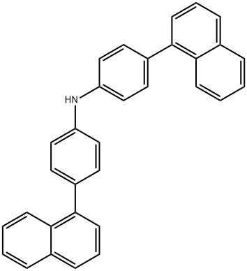 4-(Naphthalenyl)-N-[4-(1-naphthalenyl)phenyl]benzenamine Structure