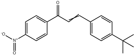 (2E)-3-(4-tert-butylphenyl)-1-(4-nitrophenyl)prop-2-en-1-one Structure