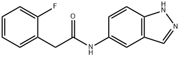 2-(2-fluorophenyl)-N-(1H-indazol-5-yl)acetamide 구조식 이미지