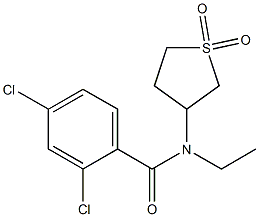 2,4-dichloro-N-(1,1-dioxothiolan-3-yl)-N-ethylbenzamide Structure