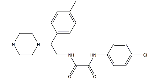 N'-(4-chlorophenyl)-N-[2-(4-methylphenyl)-2-(4-methylpiperazin-1-yl)ethyl]oxamide Structure