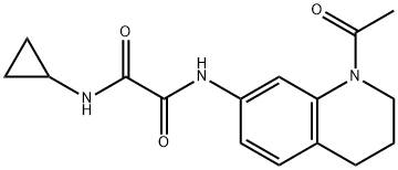 N'-(1-acetyl-3,4-dihydro-2H-quinolin-7-yl)-N-cyclopropyloxamide Structure