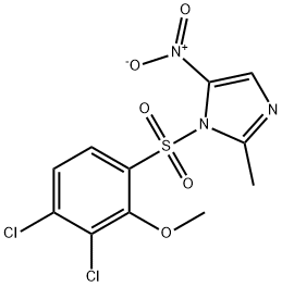 1-(3,4-dichloro-2-methoxyphenyl)sulfonyl-2-methyl-5-nitroimidazole Structure