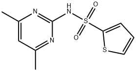 N-(4,6-dimethylpyrimidin-2-yl)thiophene-2-sulfonamide 구조식 이미지