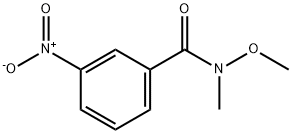 N-methoxy-N-methyl-3-nitrobenzamide 구조식 이미지