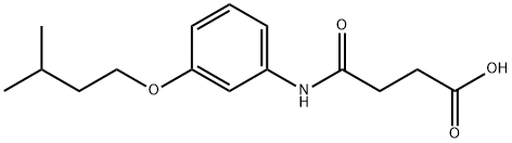 4-[3-(3-methylbutoxy)anilino]-4-oxobutanoic acid 구조식 이미지