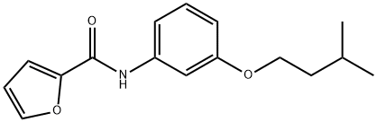 N-[3-(3-methylbutoxy)phenyl]furan-2-carboxamide Structure